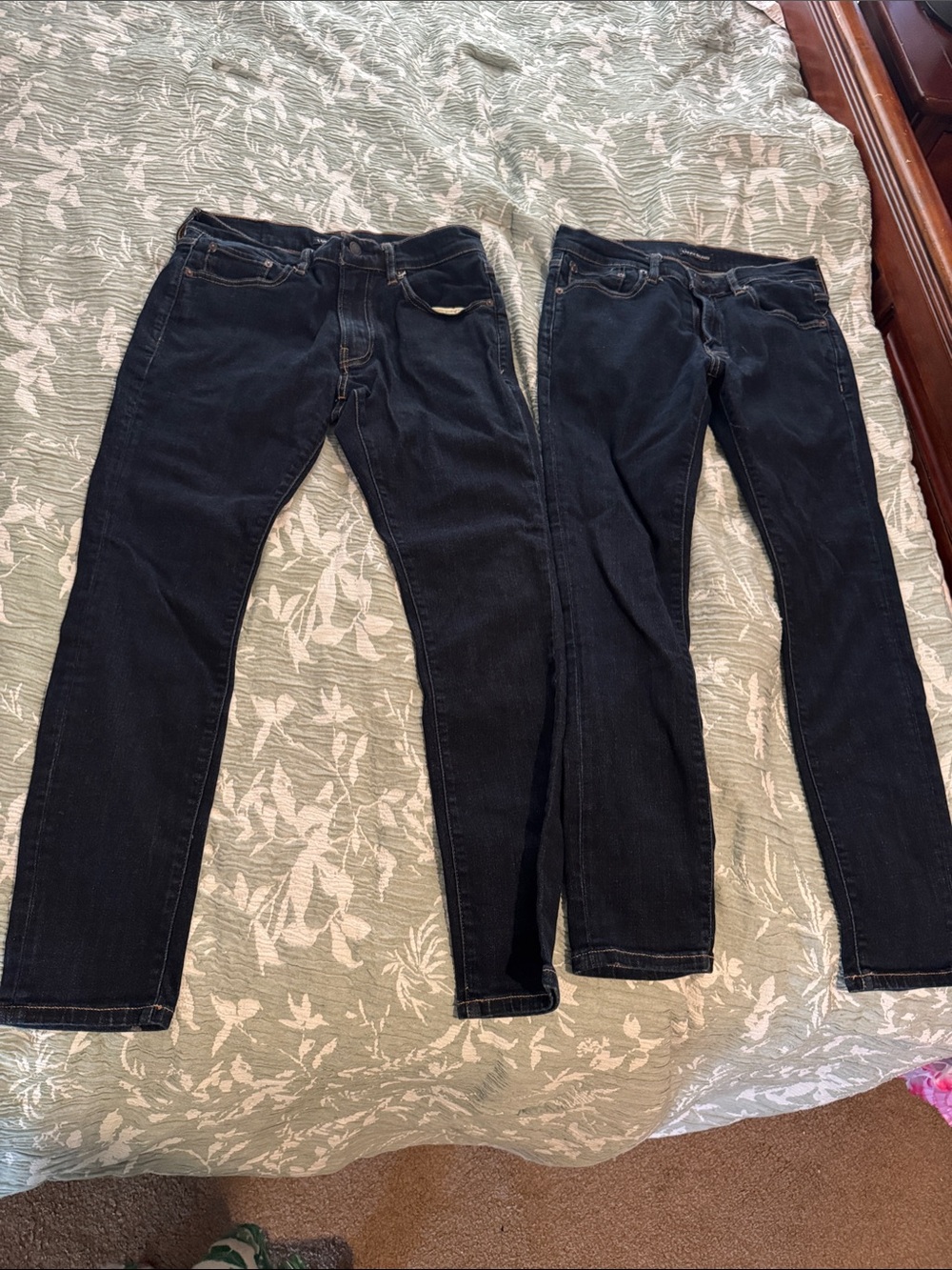Lucky Brand Kids Dark Blue Denim Jeans Pair